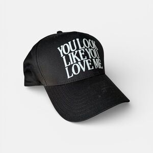 Black Cap with White Text